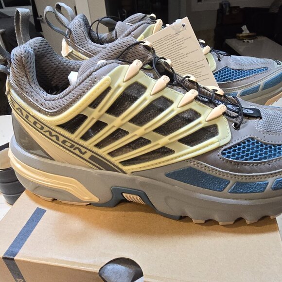 Salomon Other - Salomon ACS Pro Advanced Pewter Aegean Blue L47299000 Mens Size 10 NEW HTF COLOR